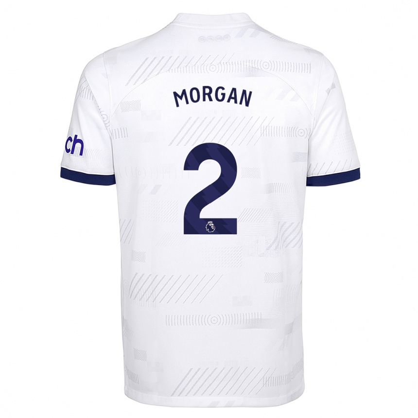 Women  Esther Morgan #2 White Home Jersey 2023/24 T-Shirt