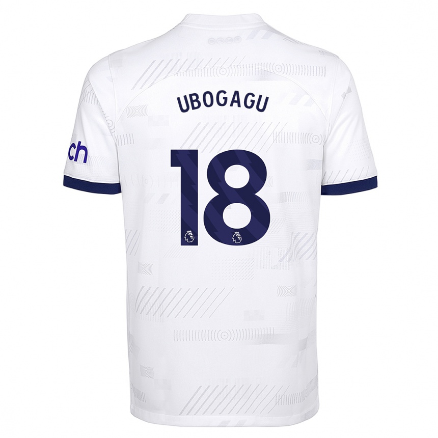 Women  Chioma Ubogagu #18 White Home Jersey 2023/24 T-Shirt