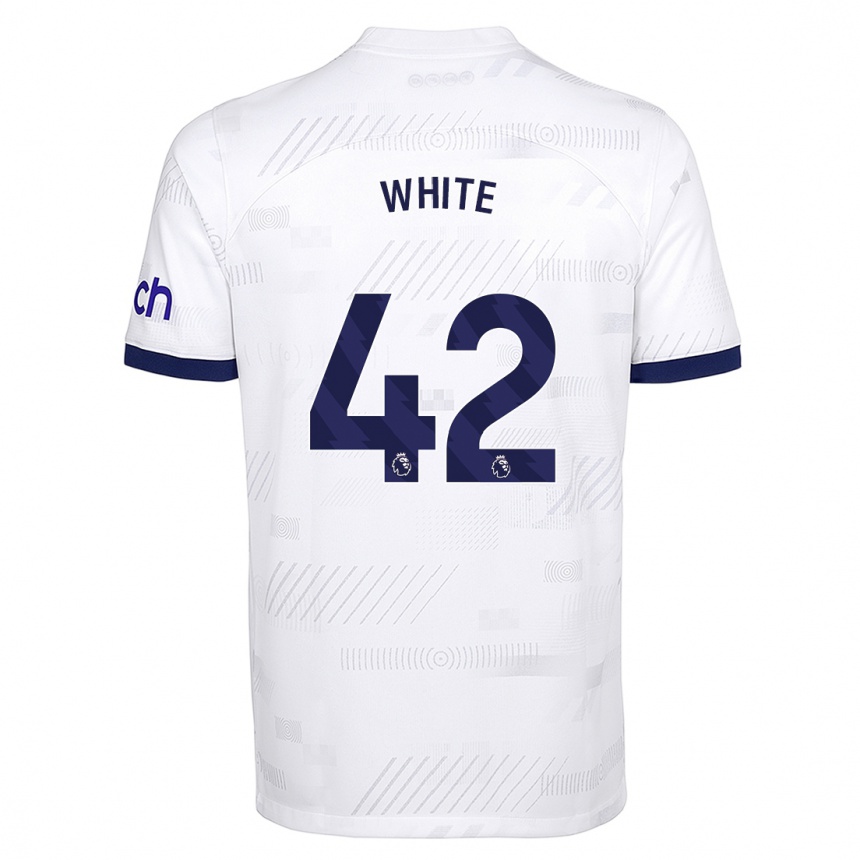 Women  Harvey White #42 White Home Jersey 2023/24 T-Shirt