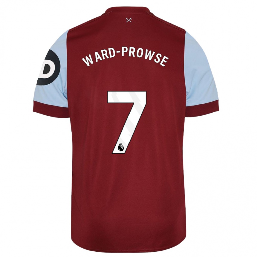 Women  James Ward-Prowse #7 Maroon Home Jersey 2023/24 T-Shirt