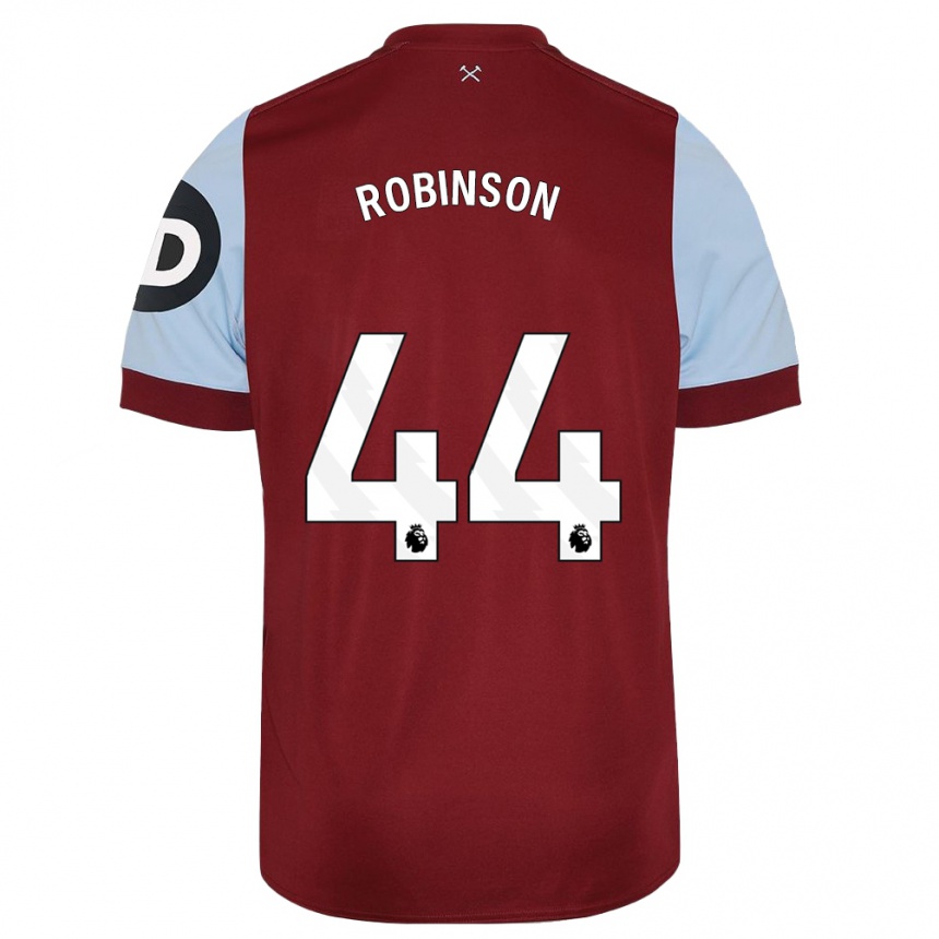 Women  Junior Robinson #44 Maroon Home Jersey 2023/24 T-Shirt