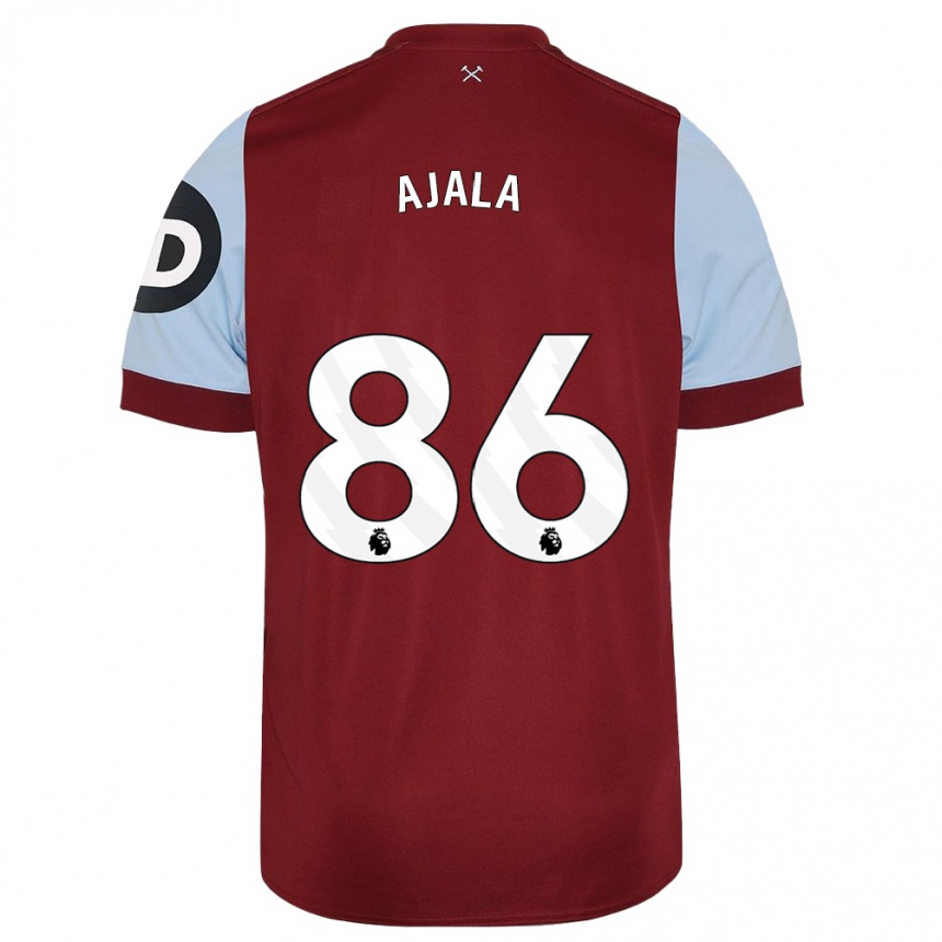 Women  Joshua Ajala #86 Maroon Home Jersey 2023/24 T-Shirt