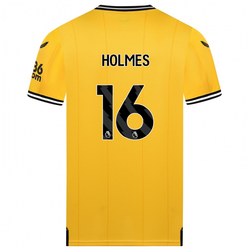Women  Summer Holmes #16 Yellow Home Jersey 2023/24 T-Shirt