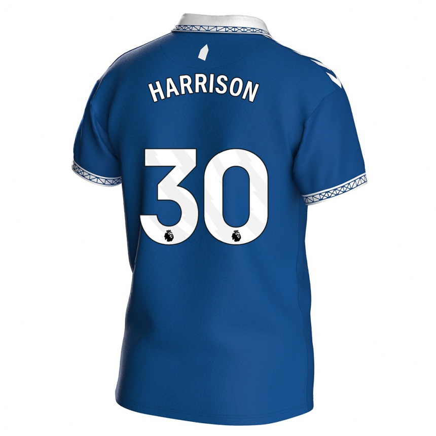 Women  Jack Harrison #30 Royal Blue Home Jersey 2023/24 T-Shirt