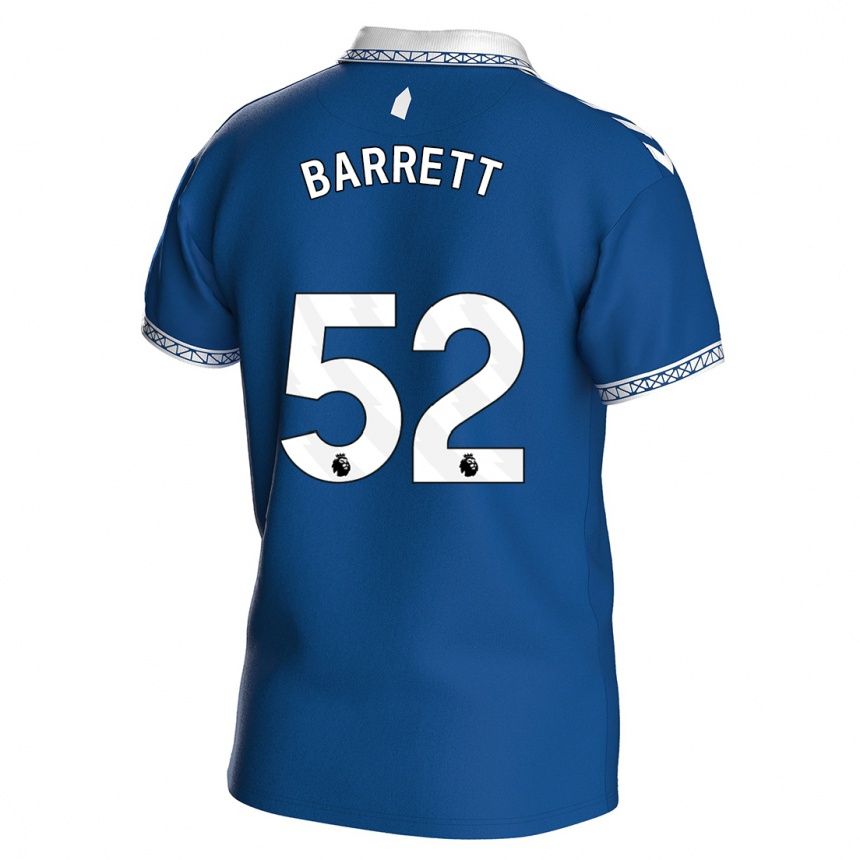 Women  Jack Barrett #52 Royal Blue Home Jersey 2023/24 T-Shirt