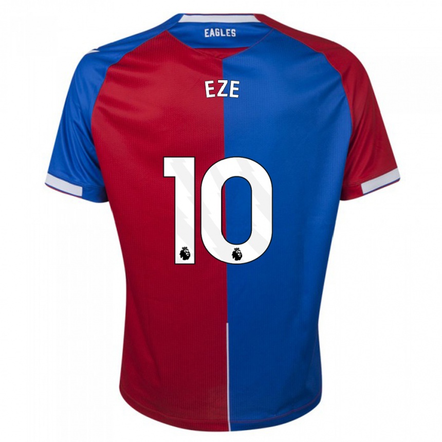 Women  Eberechi Eze #10 Red Blue Home Jersey 2023/24 T-Shirt