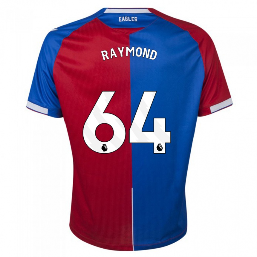 Women  Jadan Raymond #64 Red Blue Home Jersey 2023/24 T-Shirt