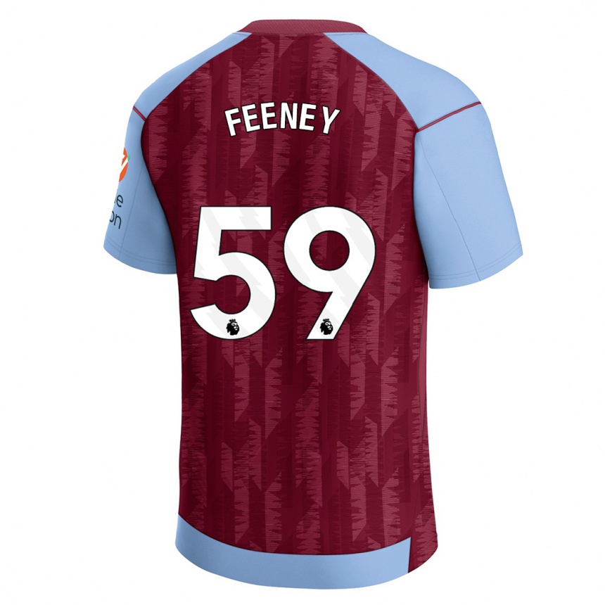 Women  Josh Feeney #59 Claret Blue Home Jersey 2023/24 T-Shirt