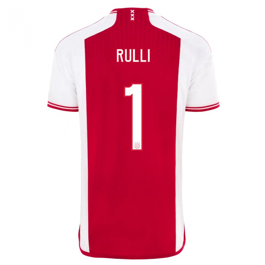 Women  Gerónimo Rulli #1 Red White Home Jersey 2023/24 T-Shirt