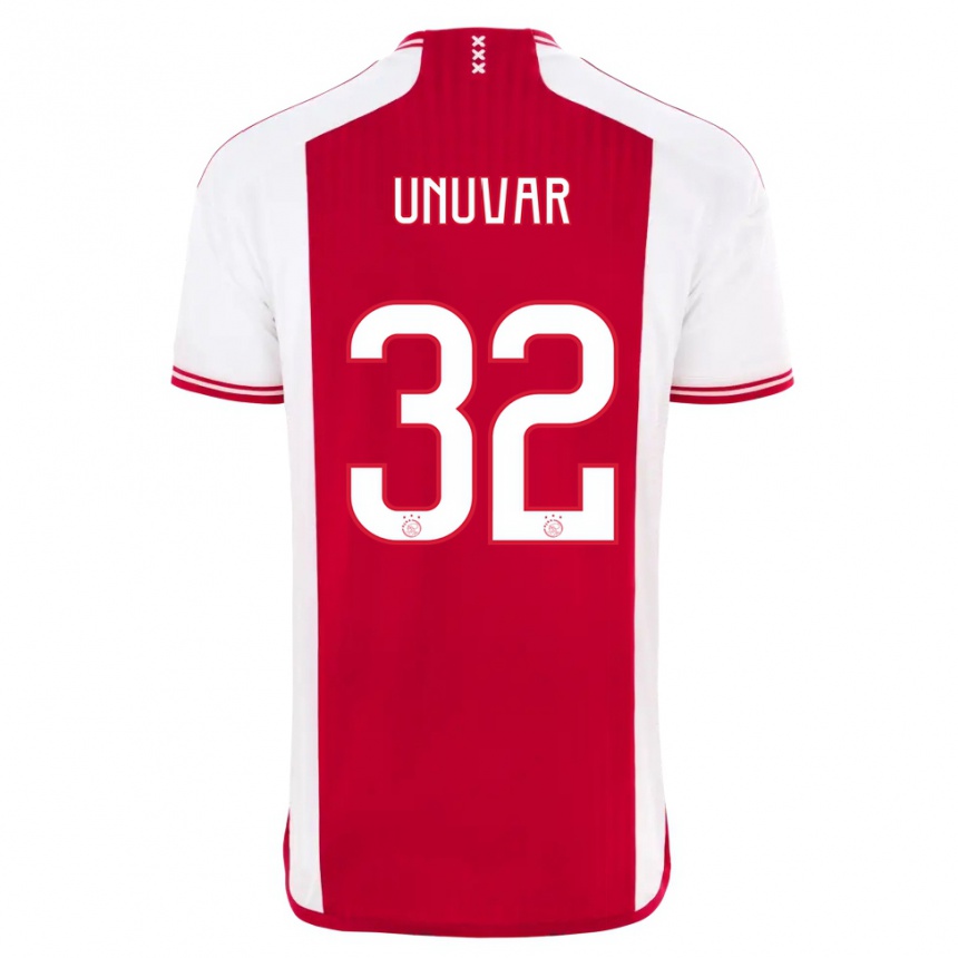 Women  Naci Unuvar #32 Red White Home Jersey 2023/24 T-Shirt