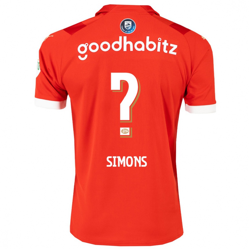Women  Jevon Simons #0 Red Home Jersey 2023/24 T-Shirt