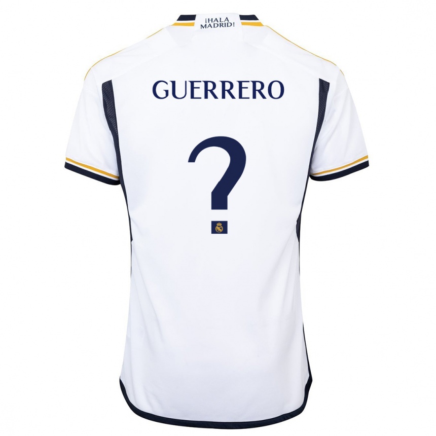 Women  Julen Guerrero #0 White Home Jersey 2023/24 T-Shirt