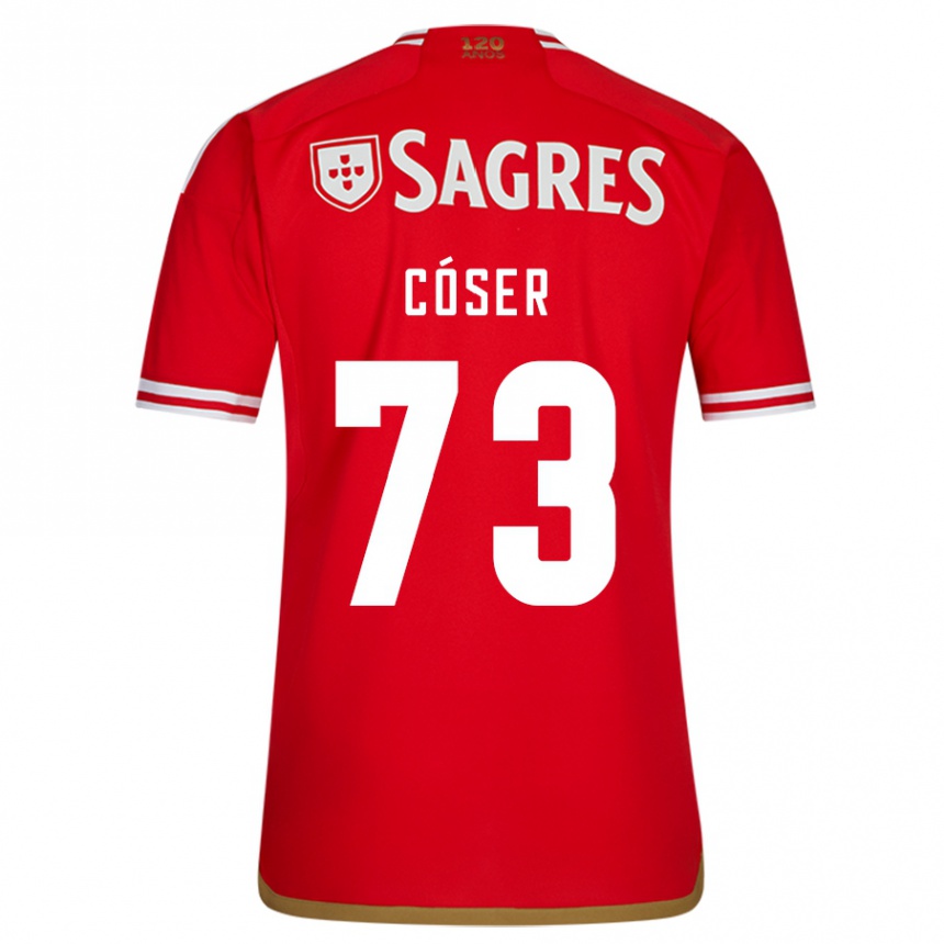 Women  Tiago Cóser #73 Red Home Jersey 2023/24 T-Shirt