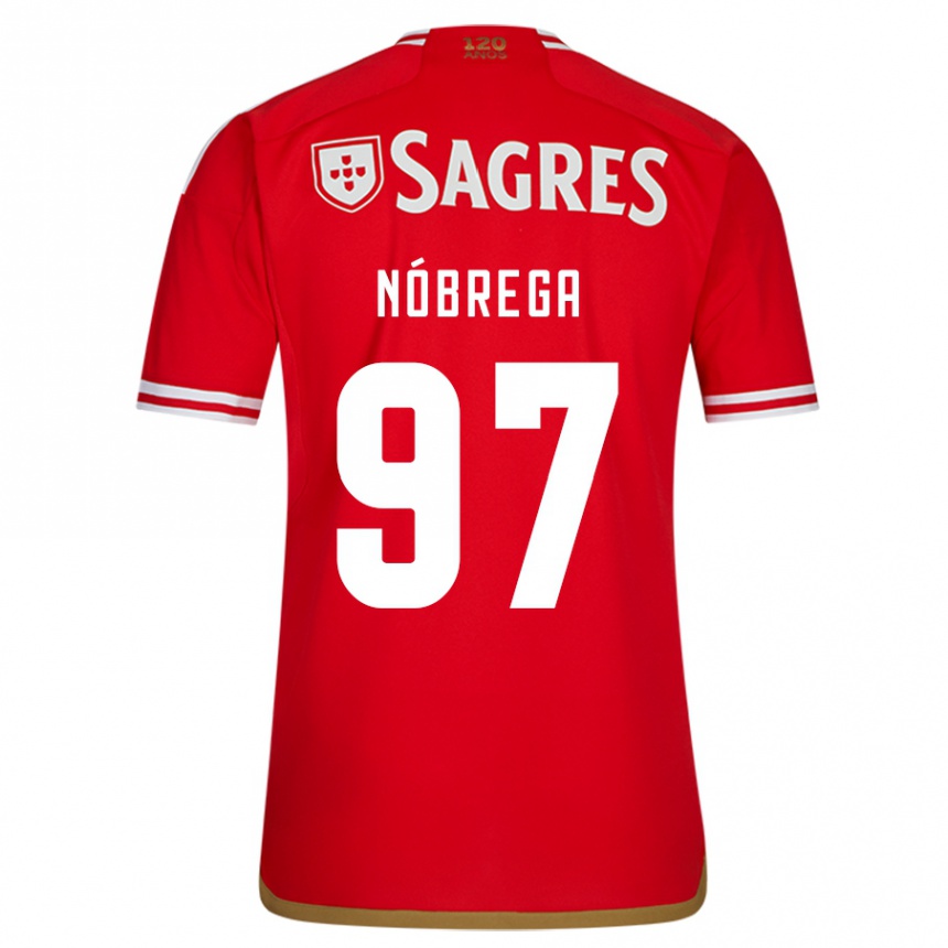 Women  Ricardo Nóbrega #97 Red Home Jersey 2023/24 T-Shirt