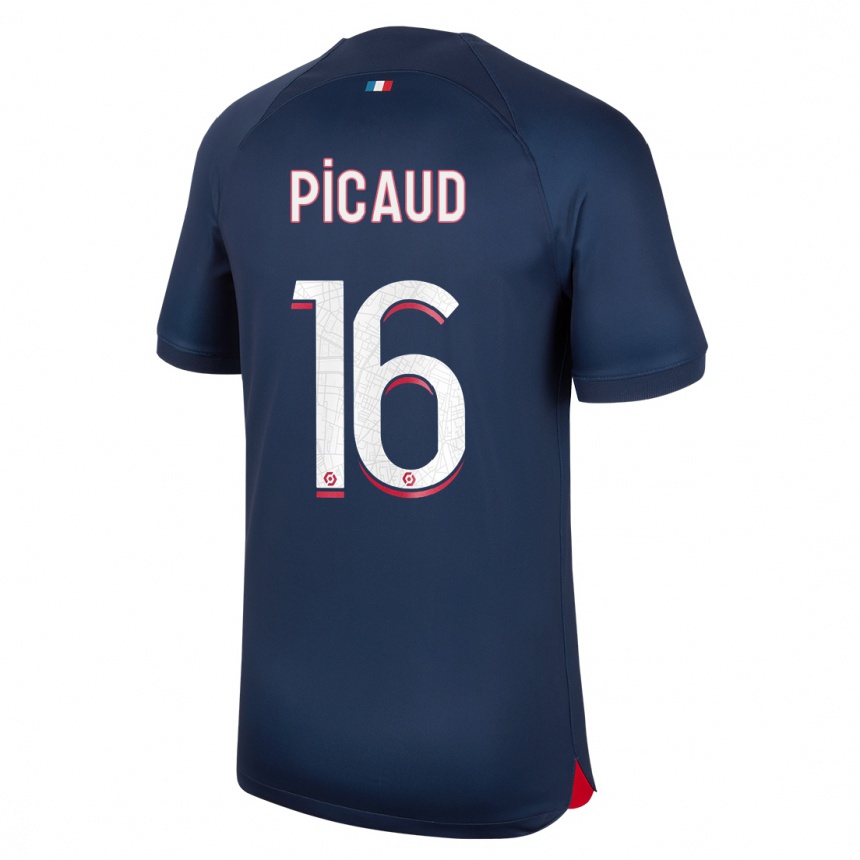 Women  Constance Picaud #16 Blue Red Home Jersey 2023/24 T-Shirt