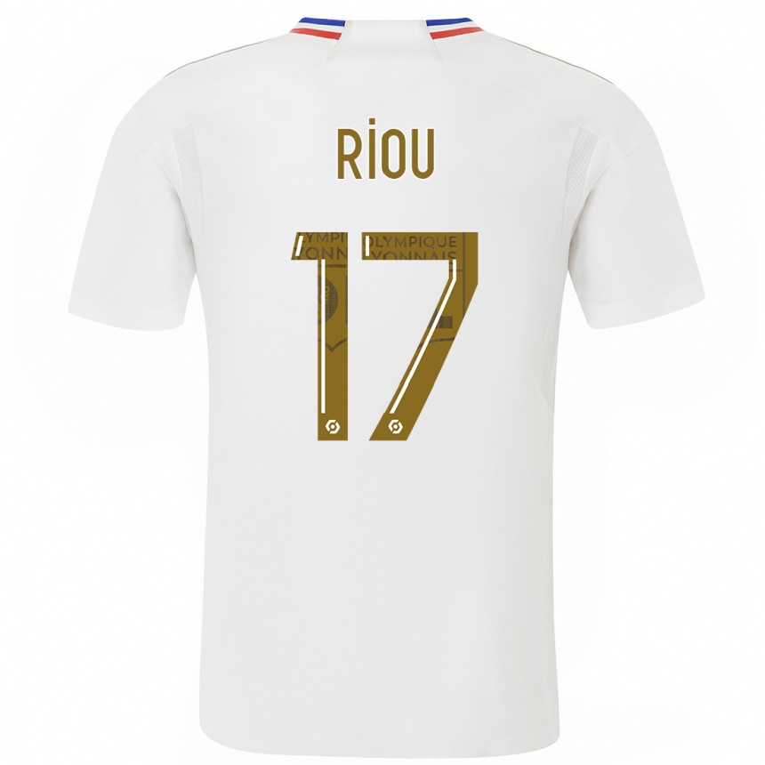 Women  Remy Riou #17 White Home Jersey 2023/24 T-Shirt