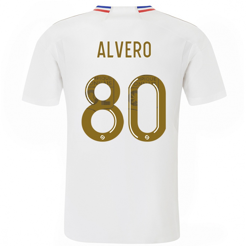 Women  Skelly Alvero #80 White Home Jersey 2023/24 T-Shirt