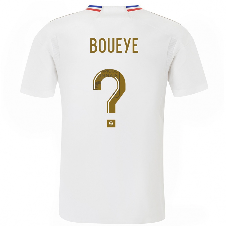 Women  Philippe Boueye #0 White Home Jersey 2023/24 T-Shirt