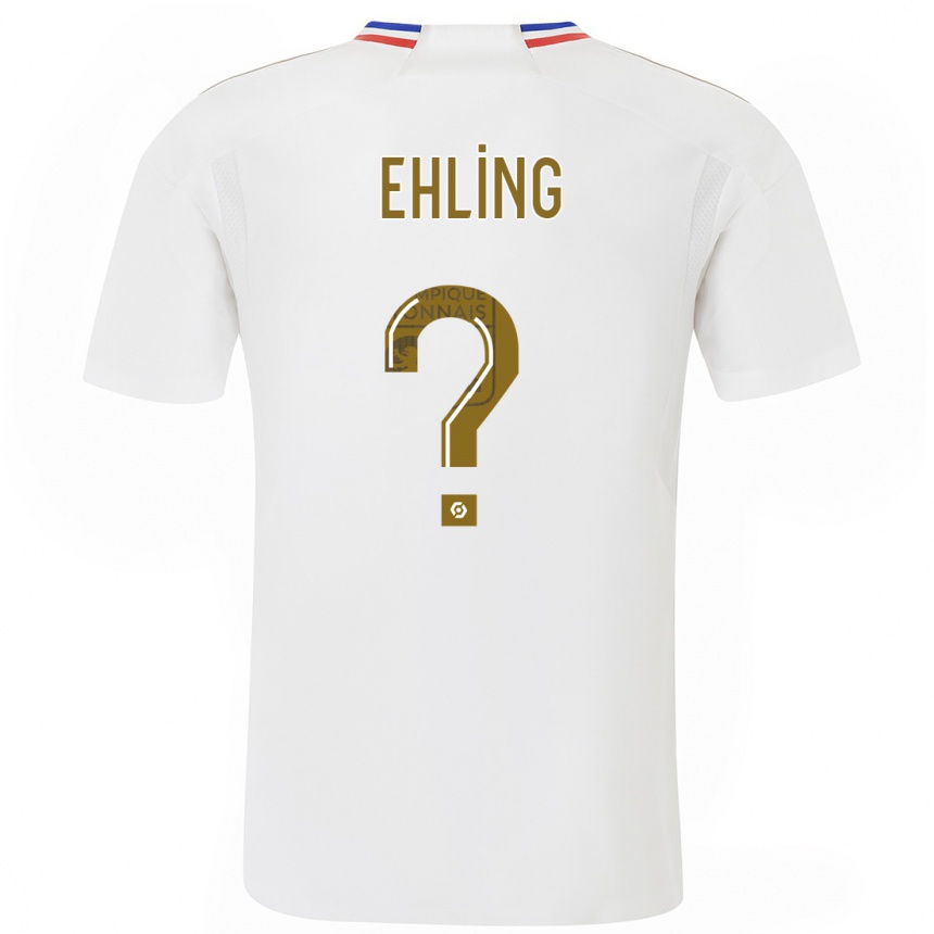 Women  Thibaut Ehling #0 White Home Jersey 2023/24 T-Shirt