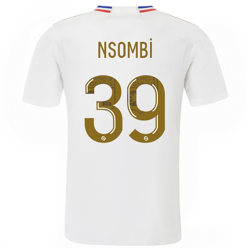 Women  Gael Nsombi #39 White Home Jersey 2023/24 T-Shirt