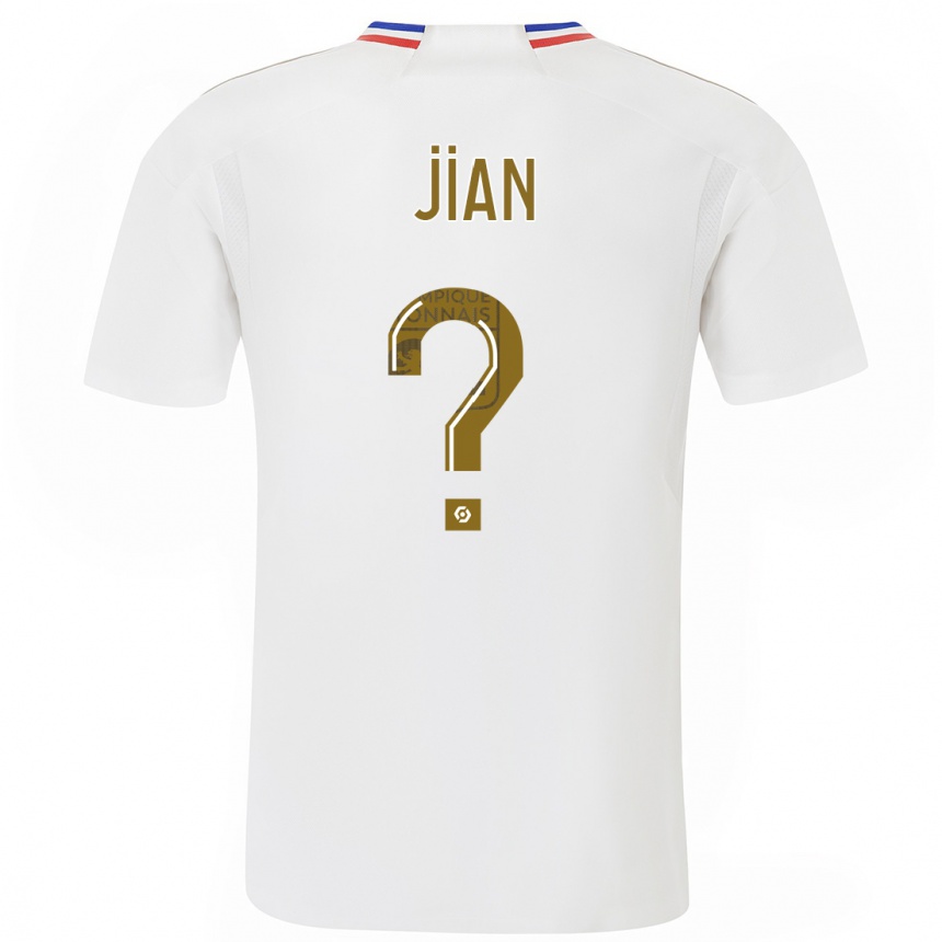 Women  Tao Jian #0 White Home Jersey 2023/24 T-Shirt