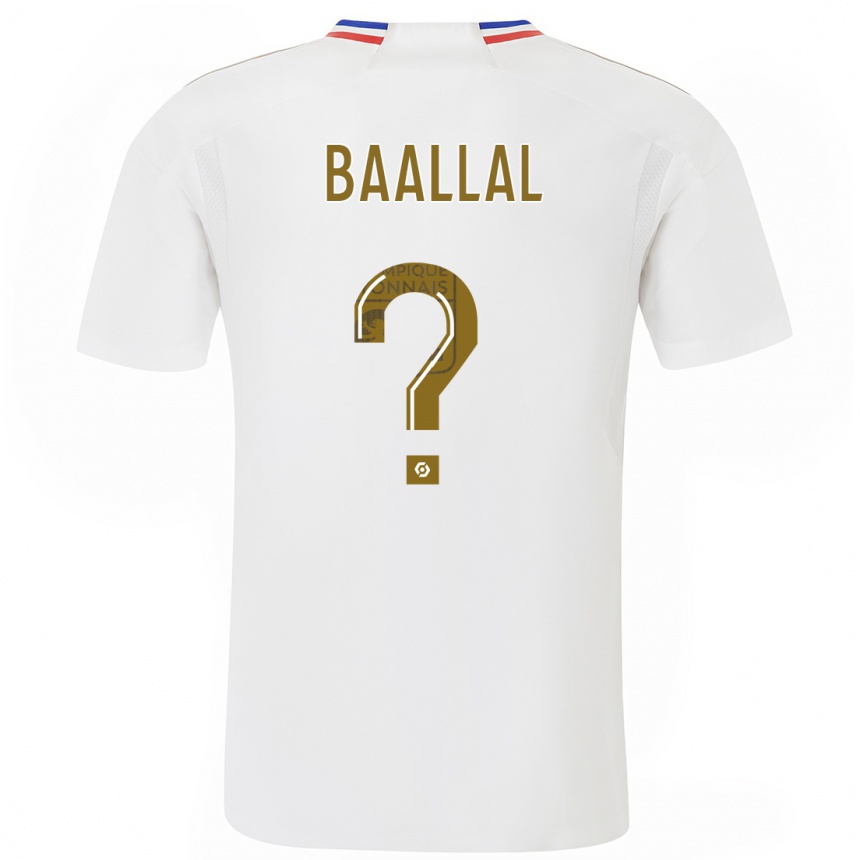 Women  Abdellah Baallal #0 White Home Jersey 2023/24 T-Shirt