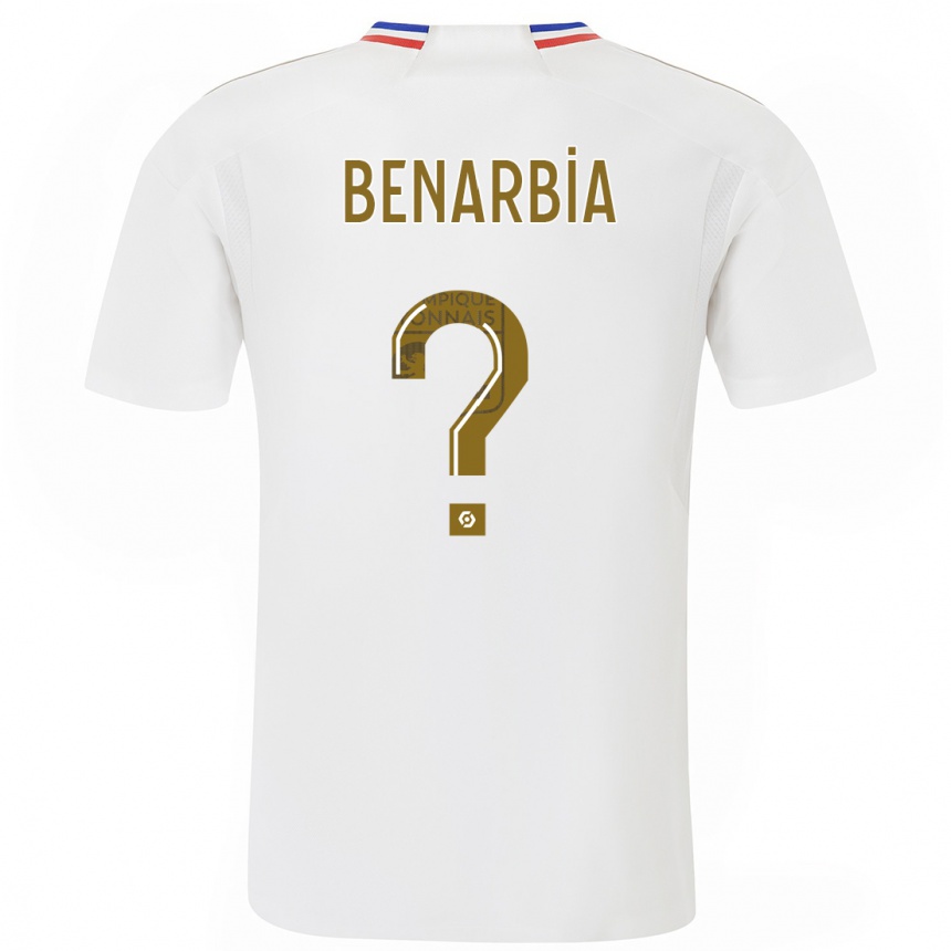 Women  Fares Benarbia #0 White Home Jersey 2023/24 T-Shirt