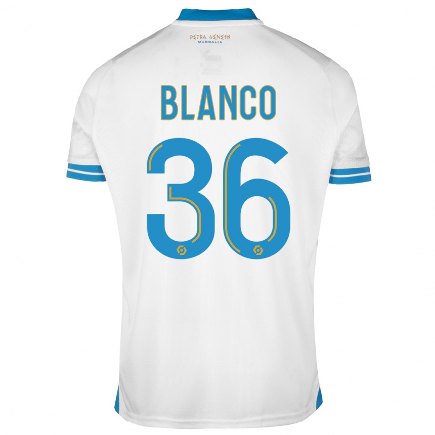 Women  Ruben Blanco #36 White Home Jersey 2023/24 T-Shirt