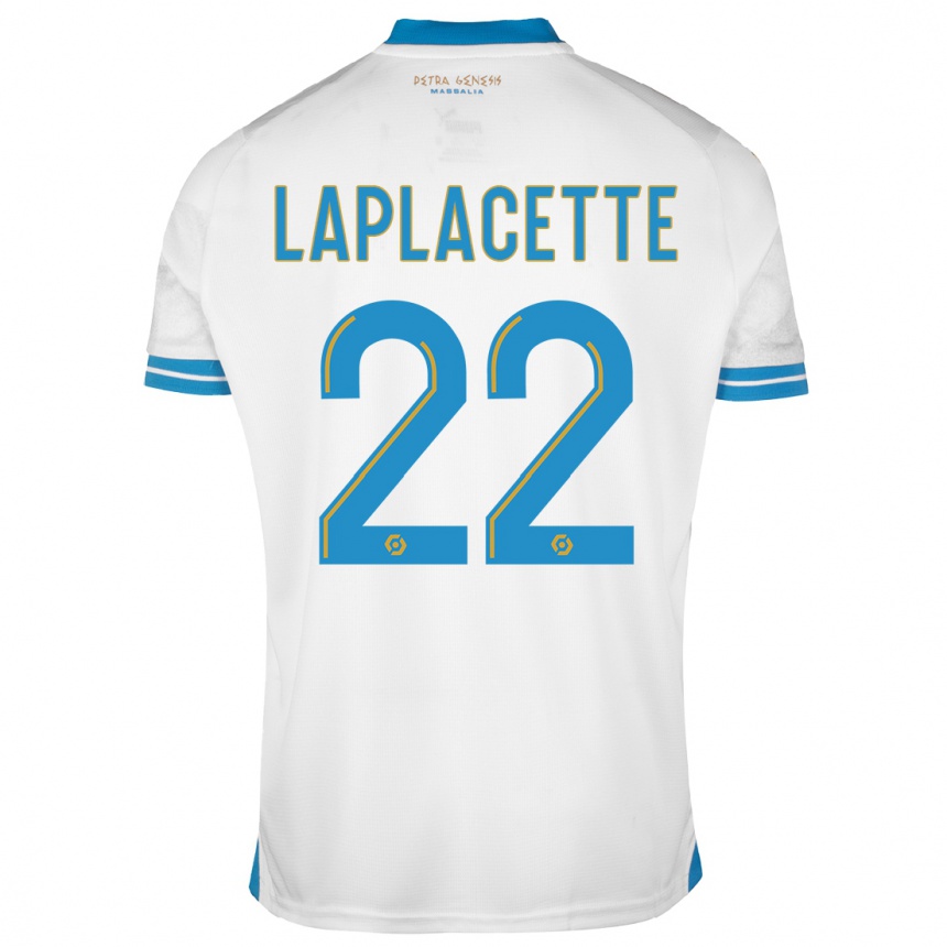 Women  Tess Laplacette #22 White Home Jersey 2023/24 T-Shirt