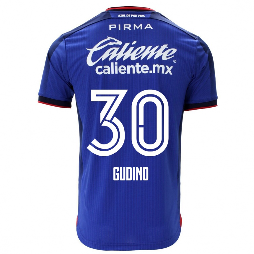 Women  Andres Gudino #30 Blue Home Jersey 2023/24 T-Shirt