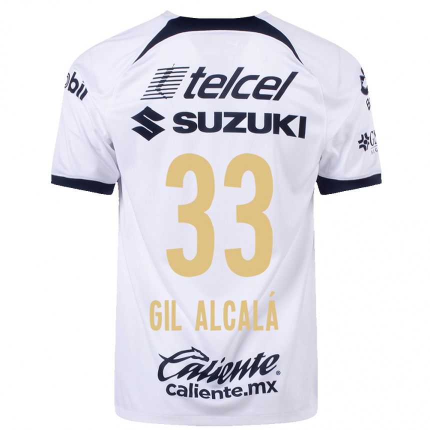Women  Gil Alcala #33 White Home Jersey 2023/24 T-Shirt