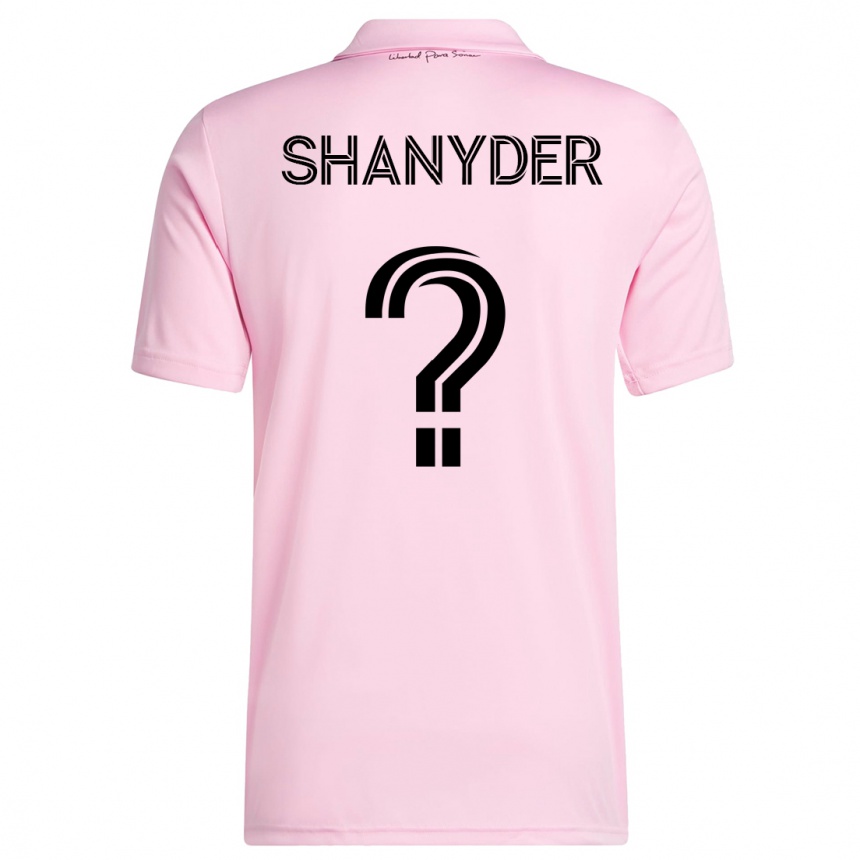 Women  Shanyder Borgelin #0 Pink Home Jersey 2023/24 T-Shirt