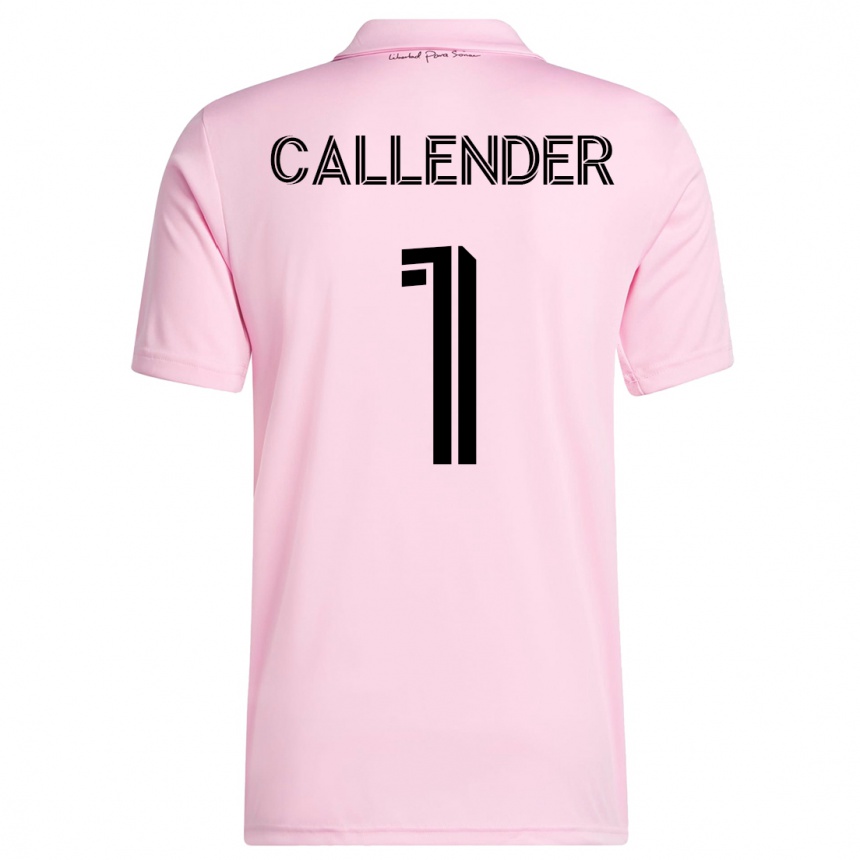 Women  Drake Callender #1 Pink Home Jersey 2023/24 T-Shirt