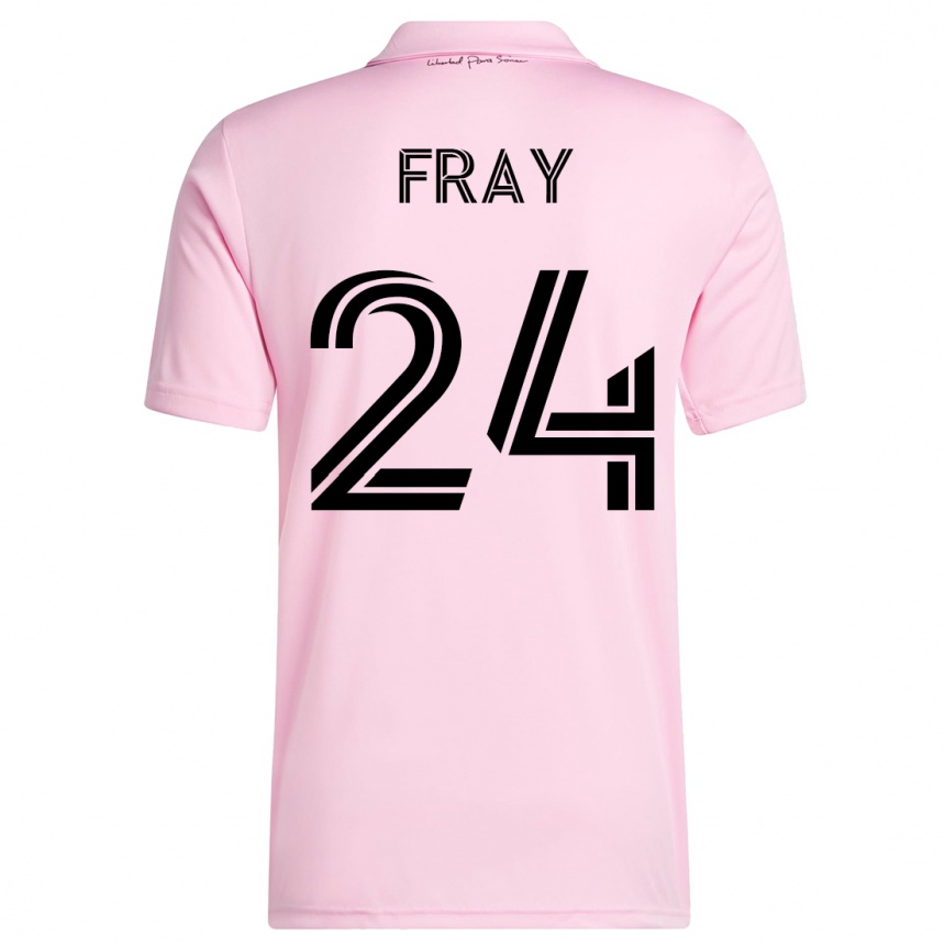 Women  Ian Fray #24 Pink Home Jersey 2023/24 T-Shirt