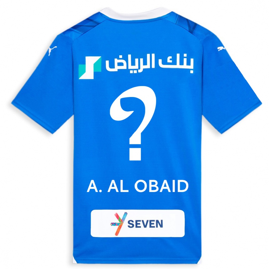 Women  Abdulrahman Al-Obaid #0 Blue Home Jersey 2023/24 T-Shirt