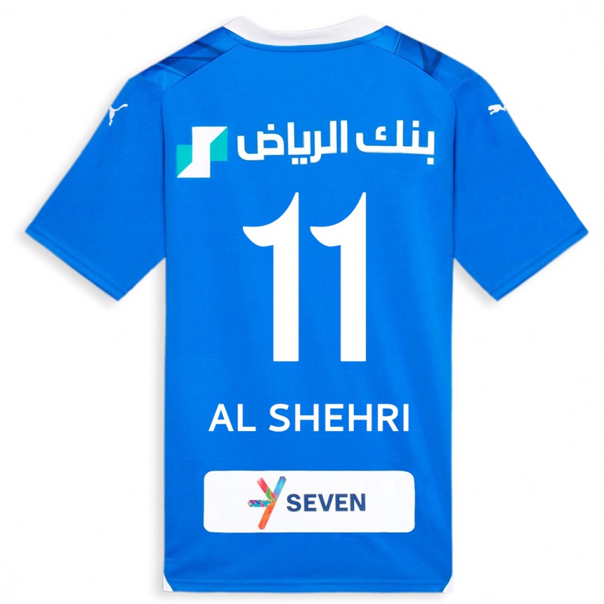 Women  Saleh Al-Shehri #11 Blue Home Jersey 2023/24 T-Shirt