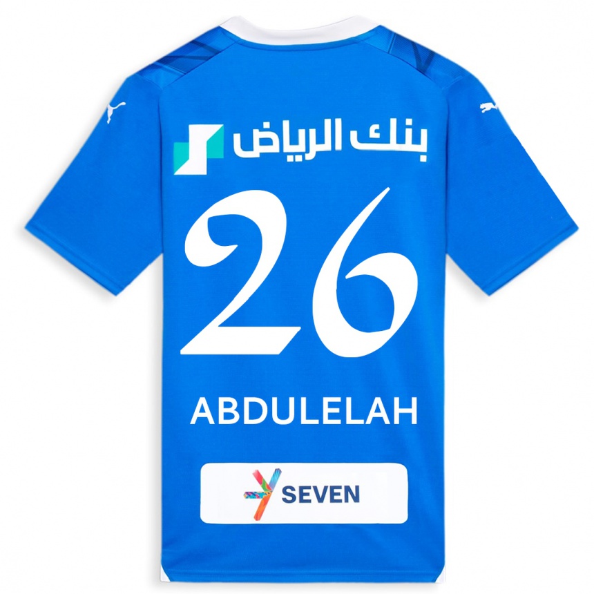 Women  Abdulelah Al-Malki #26 Blue Home Jersey 2023/24 T-Shirt