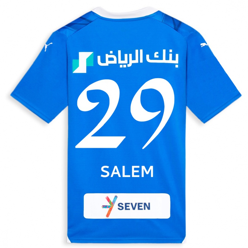 Women  Salem Al-Dawsari #29 Blue Home Jersey 2023/24 T-Shirt