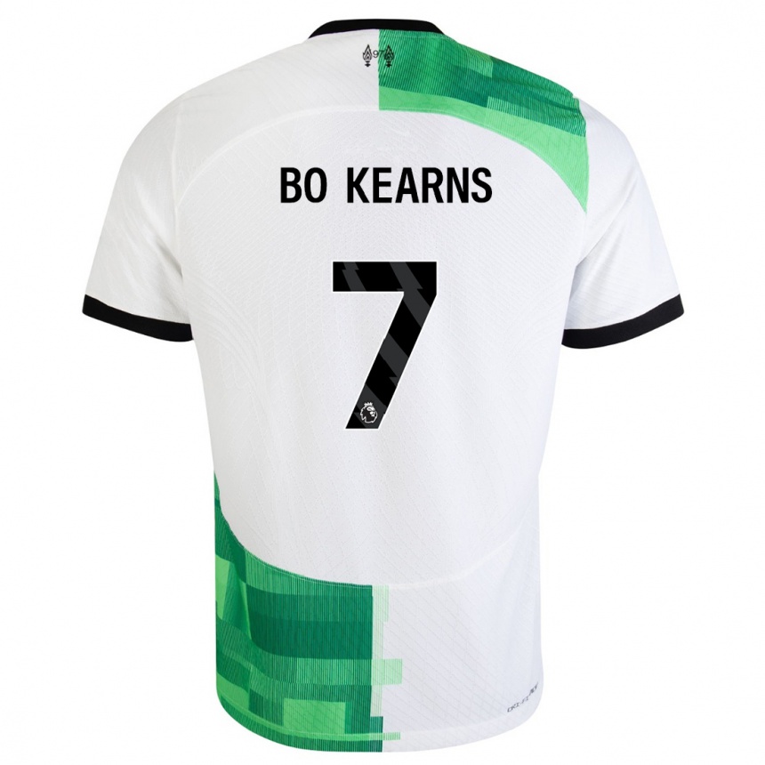 Women  Missy Bo Kearns #7 White Green Away Jersey 2023/24 T-Shirt