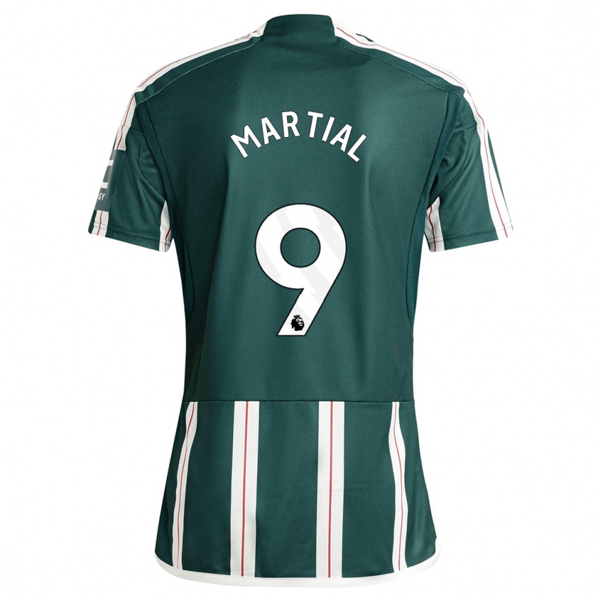 Women  Anthony Martial #9 Dark Green Away Jersey 2023/24 T-Shirt