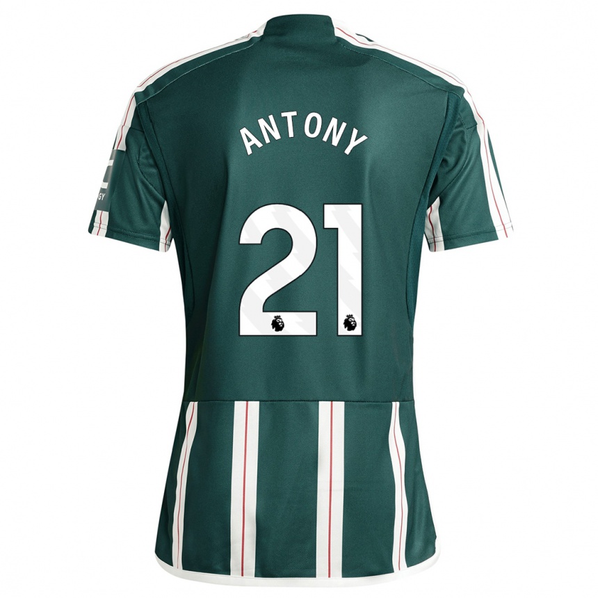 Women  Antony #21 Dark Green Away Jersey 2023/24 T-Shirt