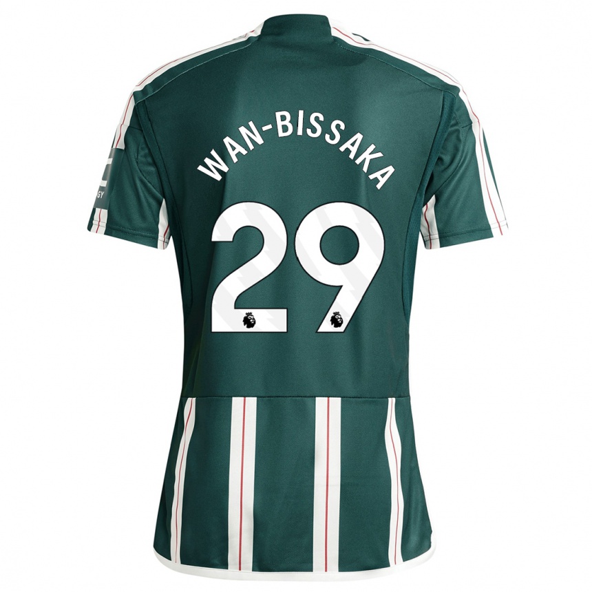 Women  Aaron Wan-Bissaka #29 Dark Green Away Jersey 2023/24 T-Shirt