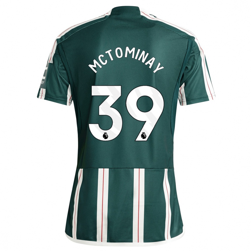 Women  Scott Mctominay #39 Dark Green Away Jersey 2023/24 T-Shirt