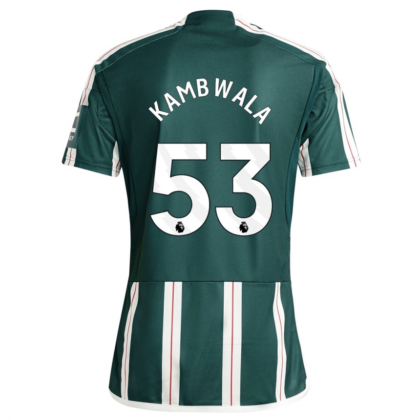 Women  Willy Kambwala #53 Dark Green Away Jersey 2023/24 T-Shirt