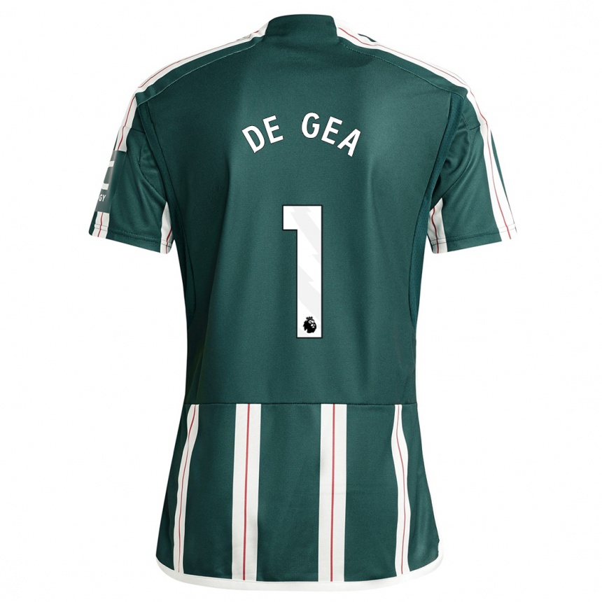 Women  David De Gea #1 Dark Green Away Jersey 2023/24 T-Shirt