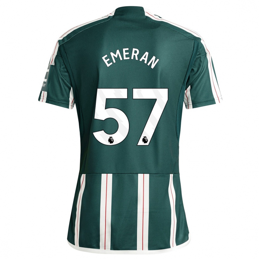 Women  Noam Emeran #57 Dark Green Away Jersey 2023/24 T-Shirt