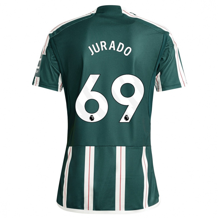 Women  Marc Jurado #69 Dark Green Away Jersey 2023/24 T-Shirt