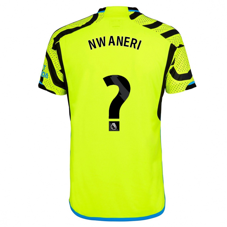 Women  Ethan Nwaneri #0 Yellow Away Jersey 2023/24 T-Shirt