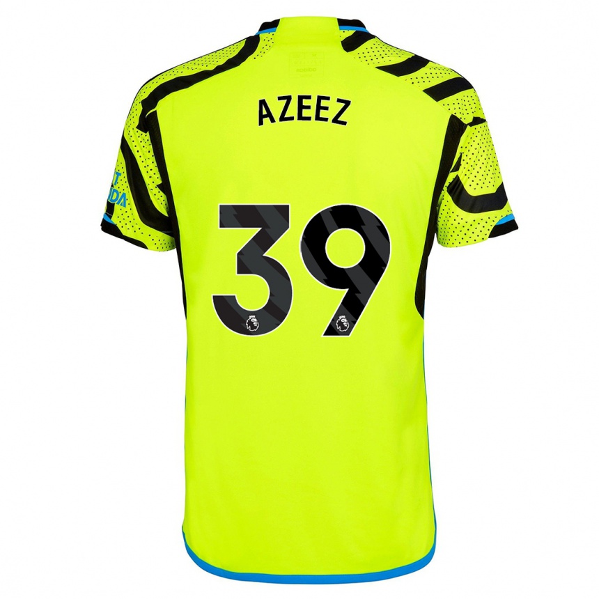 Women  Miguel Azeez #39 Yellow Away Jersey 2023/24 T-Shirt