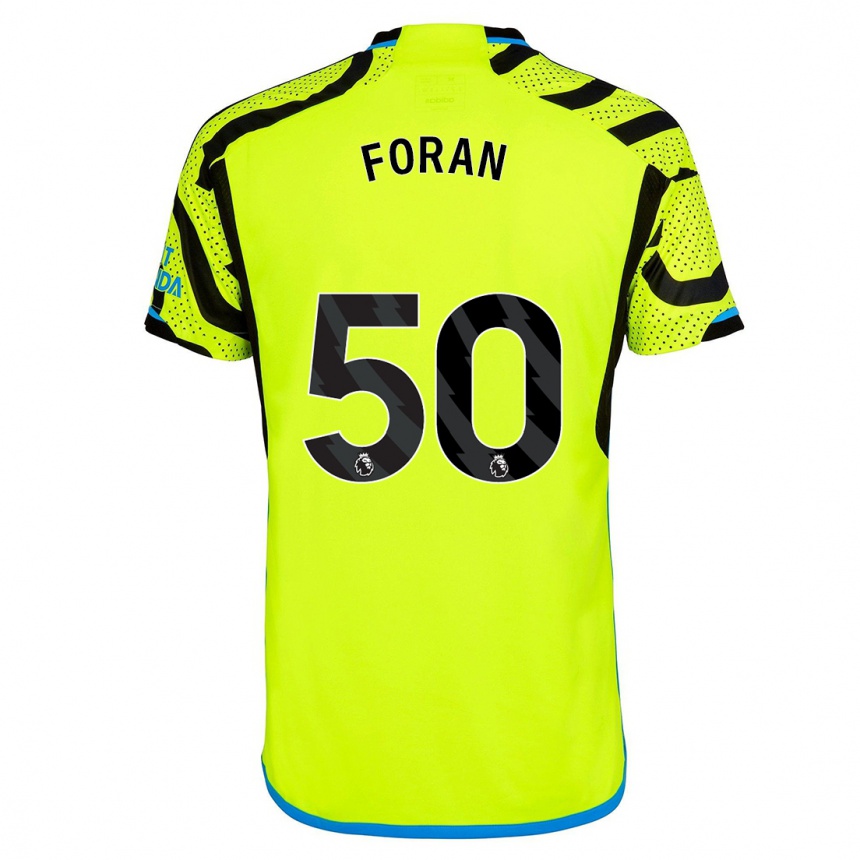 Women  Taylor Foran #50 Yellow Away Jersey 2023/24 T-Shirt